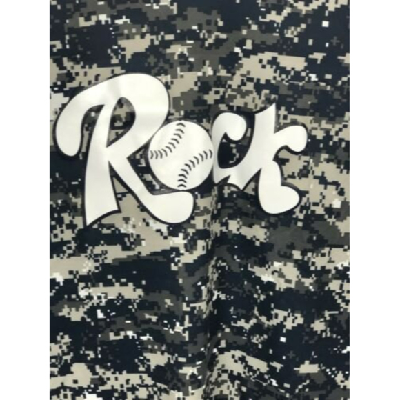 Badger Sports Men’s Sz Large Black Camo Print with Graphic Print Shirt - Picture 3 of 8